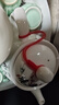溥畔過(guò)濾茶壺陶瓷小中號茶壺 白色過(guò)濾排水流暢泡茶壺耐熱涼水壺單壺 中竹壺l約7兩水 送濾網(wǎng) 350ml 201mL(含)-300mL(含) 曬單實(shí)拍圖