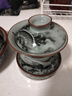 見智景德鎮(zhèn)墨龍出海功夫茶具套裝家用辦公泡茶壺陶瓷蓋碗茶杯子禮盒裝 【墨龍出海-馬蹄蓋碗6件套】 【高端禮盒-送禮有面】 曬單實(shí)拍圖
