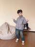 G.DUCKKIDS小黃鴨童男童羽絨服冬季短款兒童衣服輕薄白鴨絨外套內膽校服神器 灰色 110 尺碼4~5歲【100-110cm】 曬單實(shí)拍圖