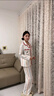 莫代爾100%純棉睡衣女春秋季2025新款長(cháng)袖長(cháng)褲可外穿大碼高級全棉家居服 米彩沁甜｜天然軟糯 M 曬單實(shí)拍圖
