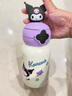 杯具熊（BEDDYBEAR）星辰雙飲兒童保溫杯帶吸管水杯316鋼大容量保溫壺600ML酷洛米 曬單實(shí)拍圖