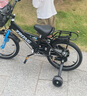奧仕龍 兒童自行車3-4-5-6-7-8歲小孩單車寶寶腳踏單車男女孩小學生童車 【升級款藍】旗艦版+加寬閃光輪 16寸 適合100-120cm 曬單實拍圖