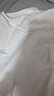 啄木鳥(niǎo)v領(lǐng)正肩短袖t恤女夏季修身顯瘦純棉大領(lǐng)口半袖上衣 白色  2XL  曬單實(shí)拍圖