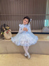 G.DUCKKIDS小黃鴨艾莎公主裙女童連衣裙春秋冬愛(ài)莎兒童裙子女孩洛麗塔禮服裙 單淺藍毛衣 100 建議2~3歲【 90-100cm】cm 曬單實(shí)拍圖