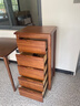至豪實(shí)木斗柜四抽屜床頭柜臥室整裝收納柜五抽置新中式置物柜五斗櫥 五抽【正50*側40*高100cm】【胡桃色】免安裝 曬單實(shí)拍圖