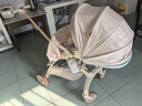 XUM遛娃神器嬰兒推車0-6歲用折疊可坐可躺帶減震雙向高景觀溜娃車 六重減震|加高防護(hù)|全棚 卡其色 曬單實(shí)拍圖