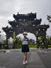 自由系冰絲仿牛仔短褲女2025夏季薄款高腰寬松a字五分褲寬松闊腿中褲 曬單實拍圖