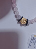 周六福七夕禮物 黃金轉(zhuǎn)運珠女款3D硬金生肖本命年花花蛇芙蓉石手串 定價 0.85g 曬單實拍圖