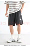 太平鳥(niǎo)男裝休閑褲夏男士黑色運(yùn)動(dòng)中短褲寬松直筒五分褲潮 灰色第二批（寬松） 35 曬單實(shí)拍圖