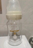 防嗆奶瓶防脹氣新生兒離乳寬口徑玻璃200ml配母乳S+母乳SS碼 曬單實(shí)拍圖