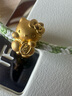 周生生HelloKitty黃金轉運珠三麗鷗足金mini版少女心組合單顆 招財福貓92618C 曬單實(shí)拍圖
