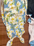 SNYDER WEAR韓系氣質(zhì)浪漫小飛袖一字肩連衣裙女夏法式茶歇海邊度假風(fēng)氣質(zhì)長(zhǎng)裙 花色 L 曬單實(shí)拍圖