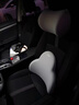 夕多汽車(chē)頭枕腰靠開(kāi)車(chē)專(zhuān)用護頸枕座椅靠枕套裝護腰靠墊車(chē)載記憶棉腰托 黑色-腰靠 【專(zhuān)利軟糯支撐】 曬單實(shí)拍圖