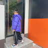 雅鹿2025新款兒童羽絨服中長(cháng)款加厚男童女童大童寶寶學(xué)生冬季洋氣外套 紫色 140cm 曬單實(shí)拍圖