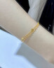 中國黃金（CHINA GOLD）黃金手鏈女款足金幸運四葉草雙層手飾品教師節生日禮物送女友愛(ài)人 幸運四葉草手鏈 約2g 曬單實(shí)拍圖