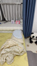 睡眠方程式天資兒童枕頭寶寶嬰兒硅膠枕透氣可水洗6月1歲3歲6歲+ 藍 純色 N3-枕高3cm-建議身高65-100cm 曬單實(shí)拍圖
