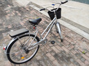 飛鴿（FLYING PIGEON）自行車(chē)成人通勤車(chē)自行車(chē)學(xué)生單車(chē)成人自行車(chē)通勤自行車(chē)城市公路車(chē) 標配銀|單速+雙碟剎+充氣胎+禮包 26寸|身高160-185cm 曬單實(shí)拍圖