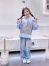 G.DUCKKIDS小黃鴨童裝女童套裝春秋季新款兒童衣服女大童學(xué)院風(fēng)襯衫馬甲秋裝 襯衫馬甲牛仔褲 150 尺碼11~12歲【140-150cm】cm 曬單實拍圖