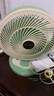 駱駝電風(fēng)扇家用電扇臺(tái)式多功能小型風(fēng)扇學(xué)生宿舍桌面風(fēng)扇可搖頭靜音辦公室桌面臺(tái)扇 綠色臺(tái)扇【搖頭/2檔位】 標(biāo)配【1.3米電源線】 曬單實(shí)拍圖