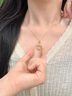 央創(chuàng  )時(shí)尚錦鯉平安扣銀項鏈女生玉吊墜七夕情人節生日禮物送女友老婆s925 曬單實(shí)拍圖