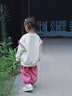 G. DUCKKIDS童裝女童秋季套裝2025新款兒童衛衣褲子兩件套洋氣拉布布衣服寶寶 杏色 130 尺碼7~8歲【120-130cm】 曬單實(shí)拍圖