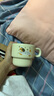 網(wǎng)紅新款疊疊馬克杯宿舍家用可愛狗陶瓷杯水杯禮物茶杯咖啡杯 奶油色 1個 280ml 奶白禮帽小狗疊疊杯【無盒裝】 曬單實拍圖