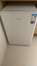 美的（Midea）116升小冰箱復(fù)古單門雙溫冷藏冷凍冰吧立柜客廳辦公室租房宿舍美妝家用辦公小型迷你冰箱BCD-116M 曬單實拍圖
