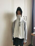 伯希和（Pelliot）戶(hù)外兒童防曬衣夏季防紫外線(xiàn)防曬服涼感透氣斗篷13221245灰白150 曬單實(shí)拍圖