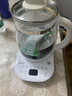 美的（Midea）家用養生壺 1.5L全自動(dòng)玻璃燒水壺 多段保溫電熱水壺 一體恒溫煮茶壺 輕音柔聲燉煮智能預約 升級新品【玻璃壺蓋】YS15P202 1.5L 曬單實(shí)拍圖