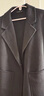 皮爾卡丹（pierre cardin）2024秋冬新款雙面呢羊絨大衣女短款小個(gè)子寬松簡(jiǎn)約系帶羊毛外套女 黑色 XS 建議85-95左右 曬單實(shí)拍圖