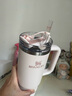 STANLEY巨無霸吸管杯水杯保溫杯大容量不銹鋼杯子車載辦公887ML-晶粉色 曬單實拍圖
