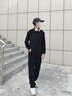 真維斯（Jeanswest）夾克外套男早秋美式休閑商務立領針織速干簡約高級感運動寬松上衣 黑色(純色) L (175) (收藏加購優(yōu)發(fā)) 曬單實拍圖