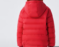 雪中飛兒童羽絨服輕薄保暖外套2025新款男女童裝秋冬季上衣 冰酒紅 110 曬單實(shí)拍圖