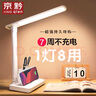 京黔臺燈學習護眼燈充電臺燈兒童學習專用小臺燈學生宿舍書房閱讀臺燈 曬單實拍圖