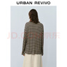 UR【HOT】2025秋季新款女氣質(zhì)日常撞色條紋長(cháng)袖T恤UWM450132# 咖棕條紋 M 曬單實(shí)拍圖