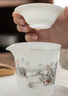 金鑲玉功夫茶具整套裝陶瓷茶壺茶杯送人禮品盒高檔羊脂玉白瓷 勝境套裝 曬單實(shí)拍圖