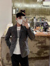 皮爾卡丹（pierre cardin）男士短款羽絨服2025新款衣服翻領(lǐng)上衣輕薄保暖冬季三防西裝領(lǐng) 灰色 XL (建議135-145斤) 曬單實(shí)拍圖