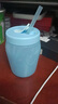 特百惠（Tupperware）吸吸罐550ml女生學(xué)生密封帶吸管水杯子七夕情人節(jié)禮物 奶黃色 曬單實(shí)拍圖