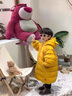 G.DUCKKIDS小黃鴨童裝兒童羽絨服男童中長款加厚男孩外套冬季寶寶小惡魔衣服 黃色 90 建議1~2歲【 80-90cm】 曬單實(shí)拍圖