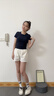 卓詩(shī)尼平底德訓(xùn)鞋女2025秋季新款網(wǎng)面透氣薄款休閑女鞋子復(fù)古軟底運(yùn)動(dòng)鞋 深藍(lán)色 37 曬單實(shí)拍圖