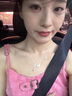 Cindy Kelly輕奢純銀999項(xiàng)鏈女高級(jí)感實(shí)用鎖骨鏈生日七夕情人節(jié)禮物送女友 蝴蝶流蘇項(xiàng)鏈 曬單實(shí)拍圖