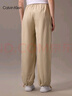 Calvin KleinJeans25春夏女士戶外潮流ck半松緊腰運(yùn)動傘兵褲休閑褲47B612P PF0-卡其色 S 曬單實(shí)拍圖