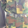 型公館軍訓(xùn)腰帶男加長(zhǎng)高中大學(xué)生軍訓(xùn)專用彈力腰帶皮帶軍訓(xùn)必備用品女 迷彩軍綠 曬單實(shí)拍圖