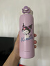 杯具熊（BEDDYBEAR）彈蓋直飲保溫杯316不銹鋼男女便攜水杯車載學生杯子470ML酷洛米 曬單實拍圖