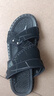 回力瑞涼鞋男夏季外穿防滑司機開(kāi)車(chē)兩用皮面沙灘鞋軟底耐磨運動(dòng)爸爸涼拖 黑色 單層 39 曬單實(shí)拍圖