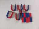 埃賽勒 教學(xué)磁鐵套裝小學(xué)二年級磁鐵教具科學(xué)實(shí)驗器材 紅藍u型馬蹄型條形圓環(huán)磁鐵 兒童吸鐵石玩具 磁粉 大號散裝(U、圓、方) 各5個(gè) 曬單實(shí)拍圖