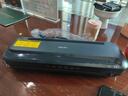 得力（deli）辦公塑封機家用塑封機 a4壓膜機相片過(guò)膠機迷你照片過(guò)塑機文件書(shū)畫(huà)塑膜機熱裱覆膜小型商用過(guò)塑機 經(jīng)典黑+100張塑封膜+圓角器 曬單實(shí)拍圖
