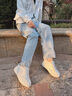 妙麗（Millies）品牌內(nèi)增高小白鞋女2025新款時尚厚底運動休閑鞋軟底百搭女士板鞋 白銀 35 曬單實拍圖