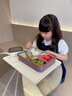 巫記兒童餐墊小學(xué)生專用防水防油免洗寶寶食品級硅膠午餐墊桌墊隔熱墊 【400克加厚】奶油白60*40cm 曬單實(shí)拍圖