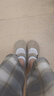斯凱奇（Skechers）淺口單鞋女勃肯鞋2025夏季新款一腳蹬平底休閑鞋包頭圓頭159281 曬單實拍圖